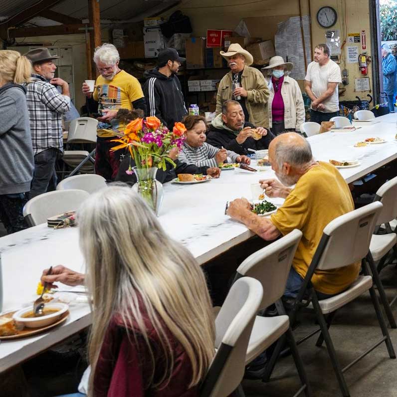 lunch time at Grey Bears
